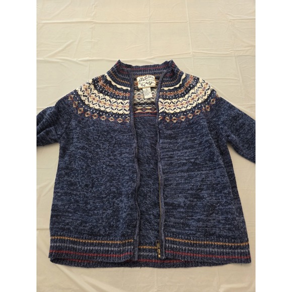 Vtg Heirloom Collectibles Full Zip Sweater Cardigan Womens S Fair Isle Xs - Picture 5 of 6